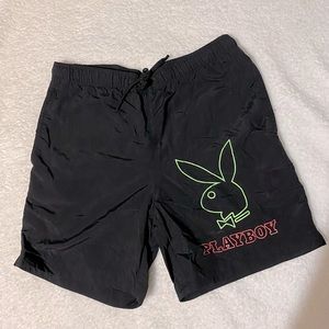 PLAYBOY Pacsun Shorts/Swimshorts Black 15”